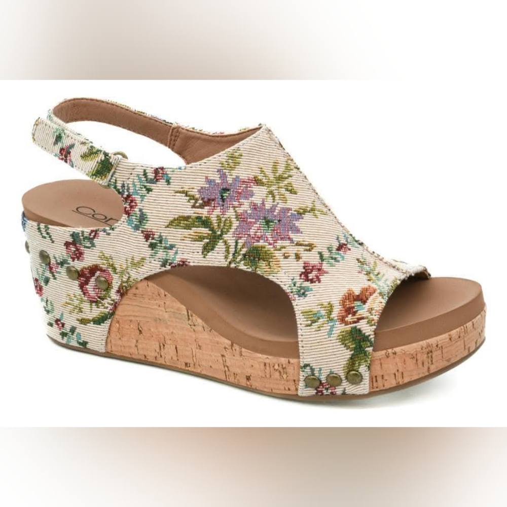 Corkys Sand Beige Floral Carley